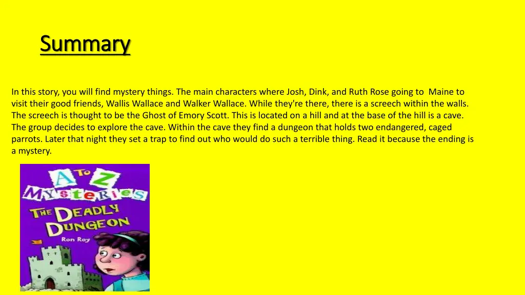 summary summary