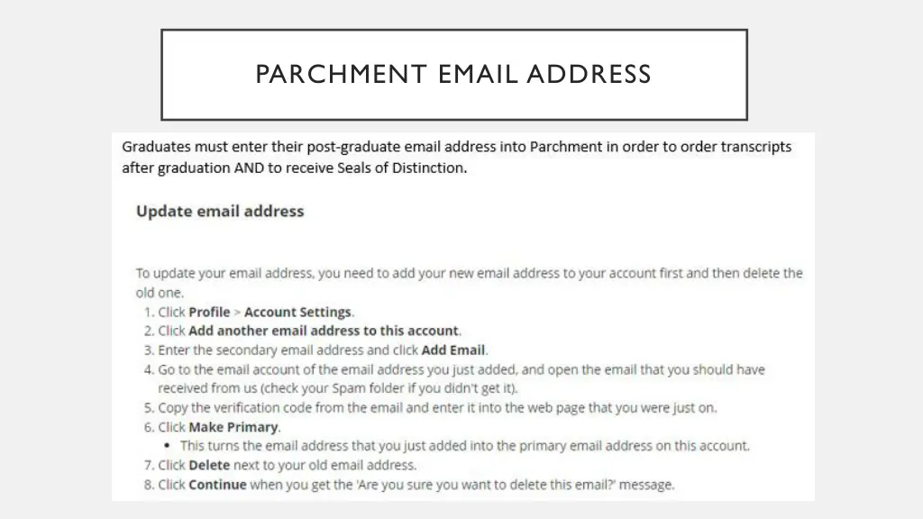 parchment email address