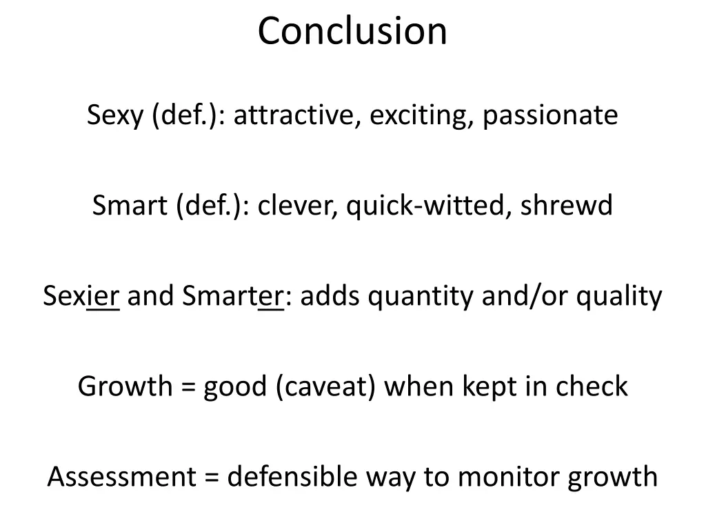 conclusion