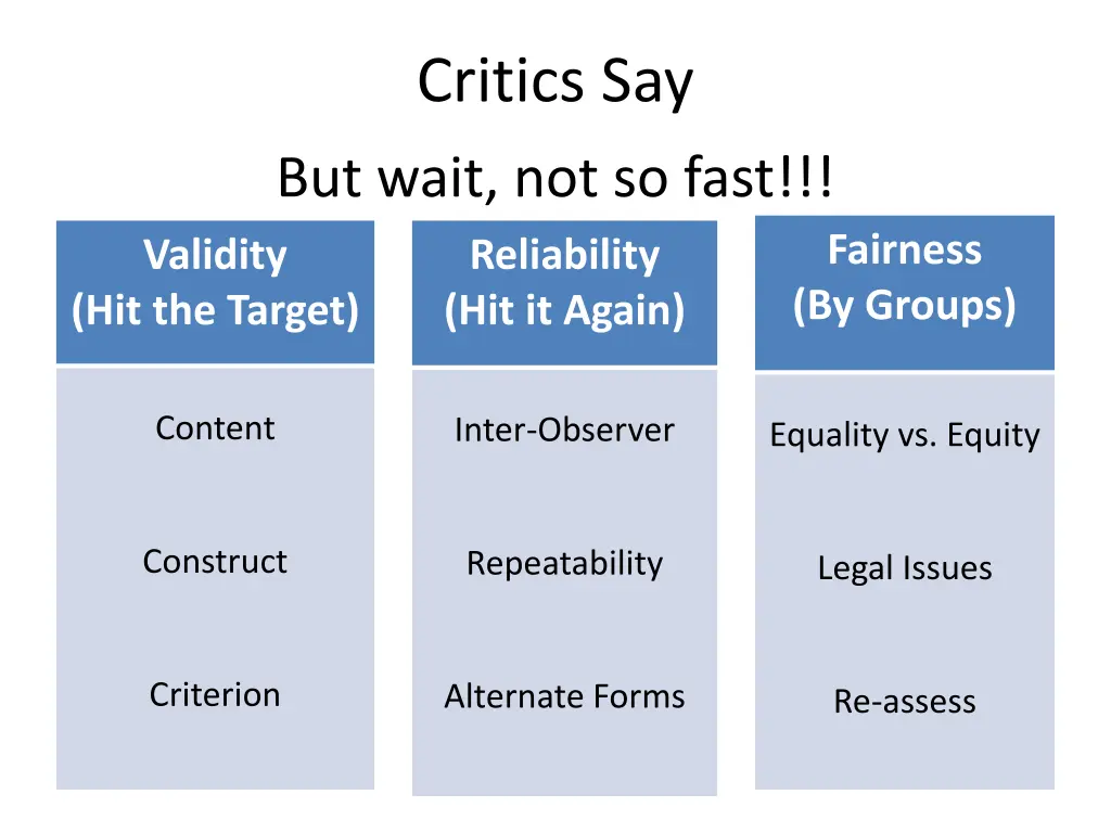 critics say
