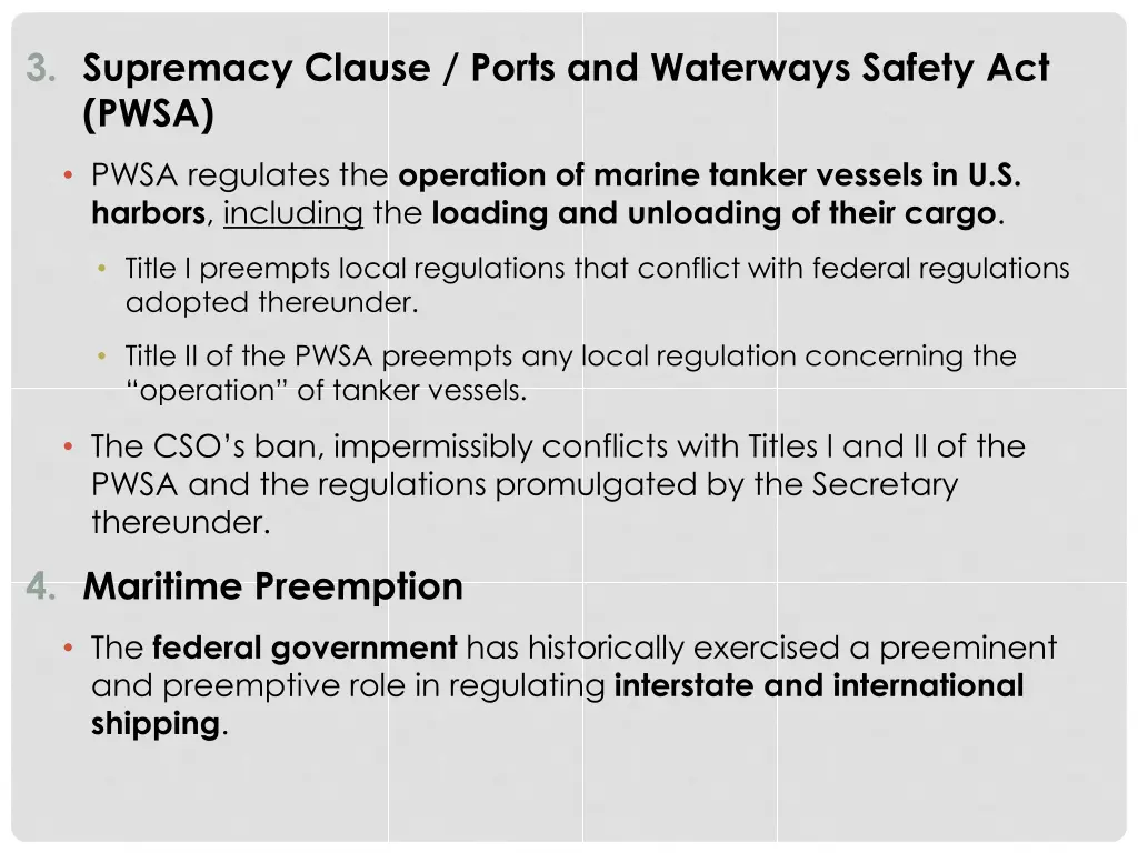 3 supremacy clause ports and waterways safety