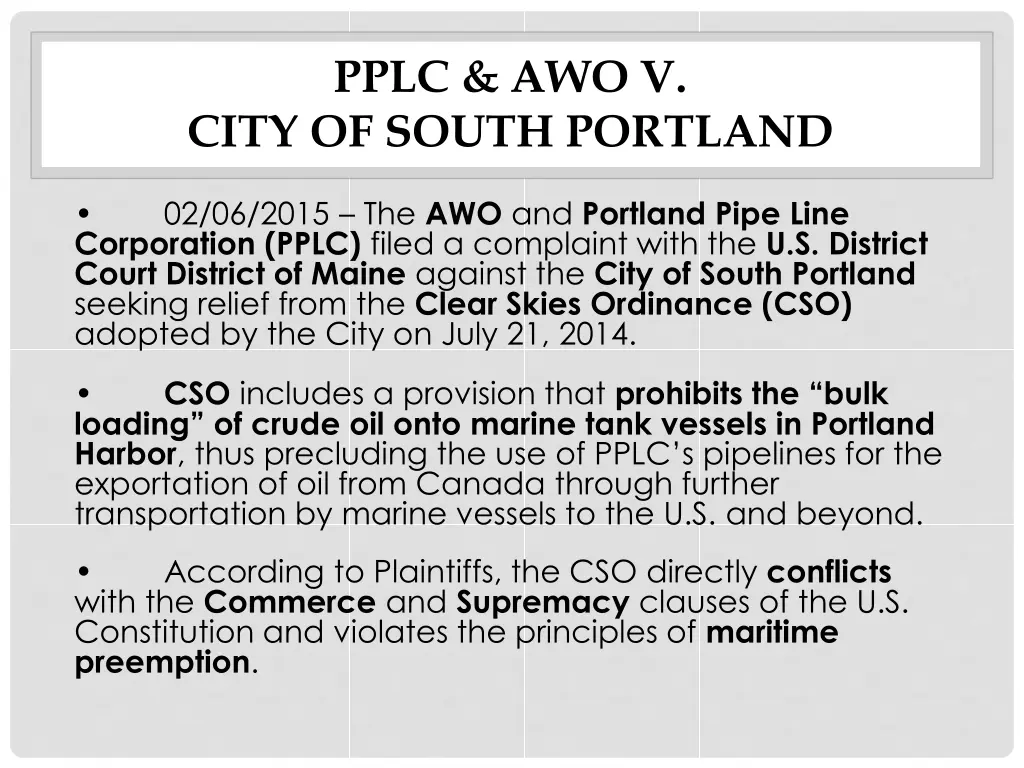pplc awo v city of south portland
