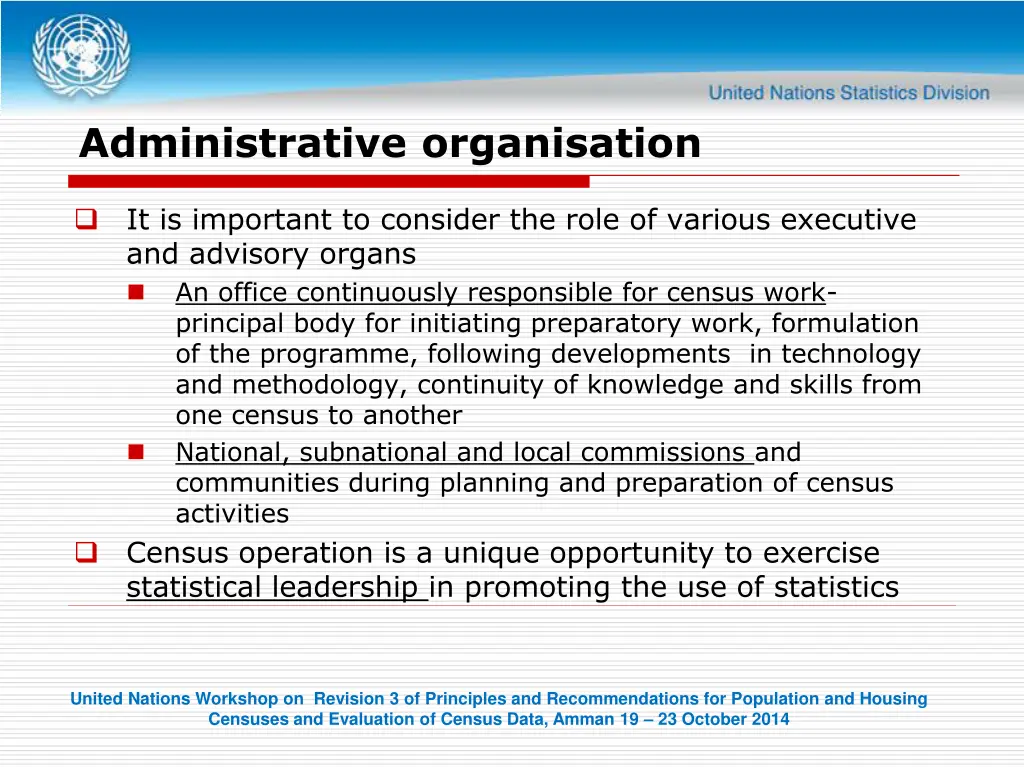 administrative organisation
