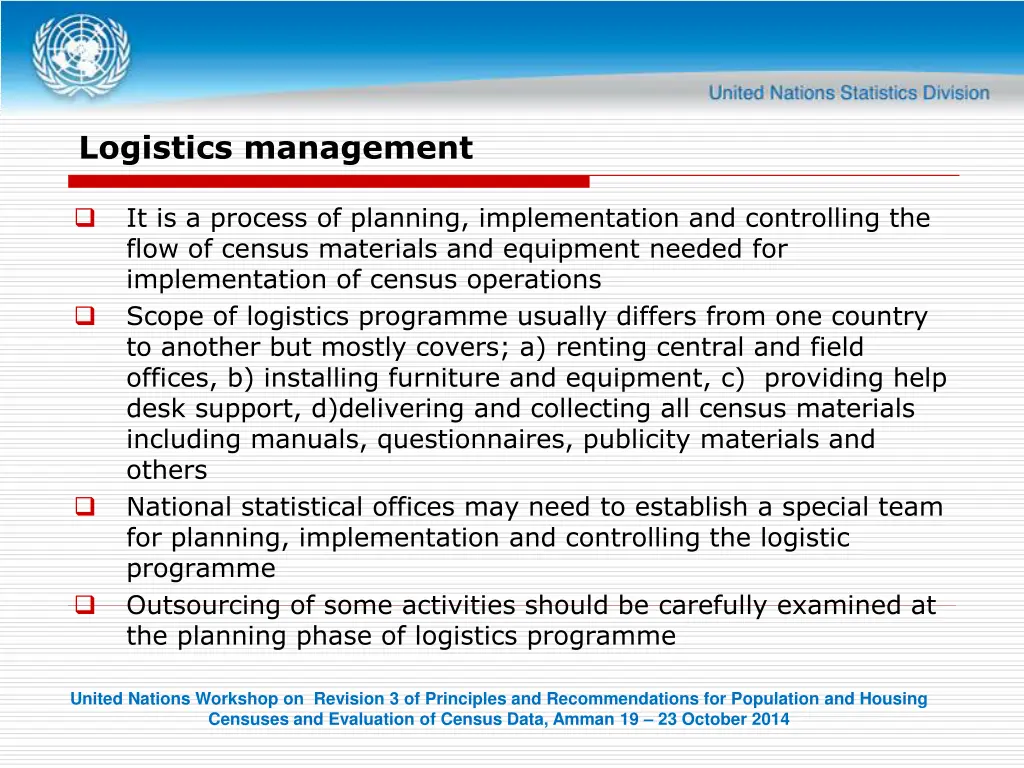 logistics management