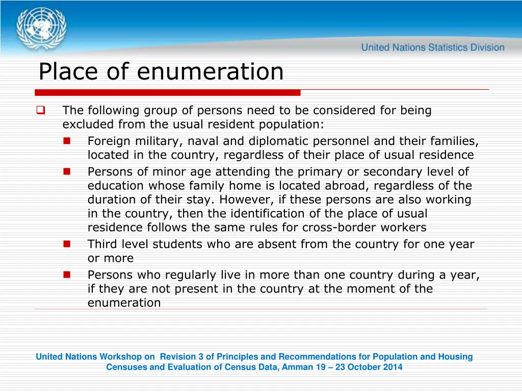 place of enumeration 4