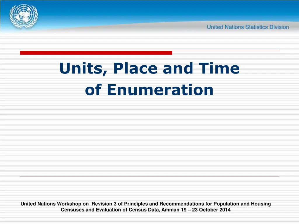 units place and time of enumeration