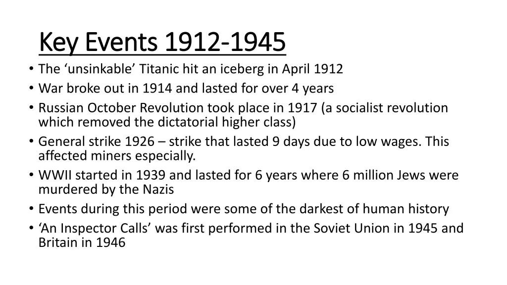 key events 1912 key events 1912 1945