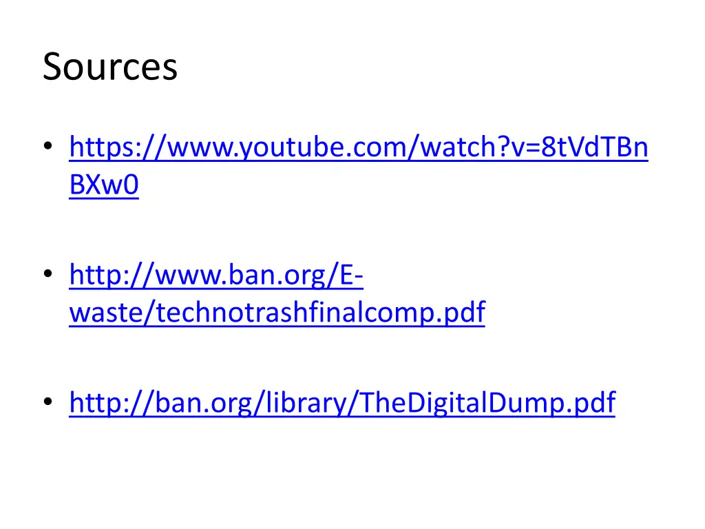 sources