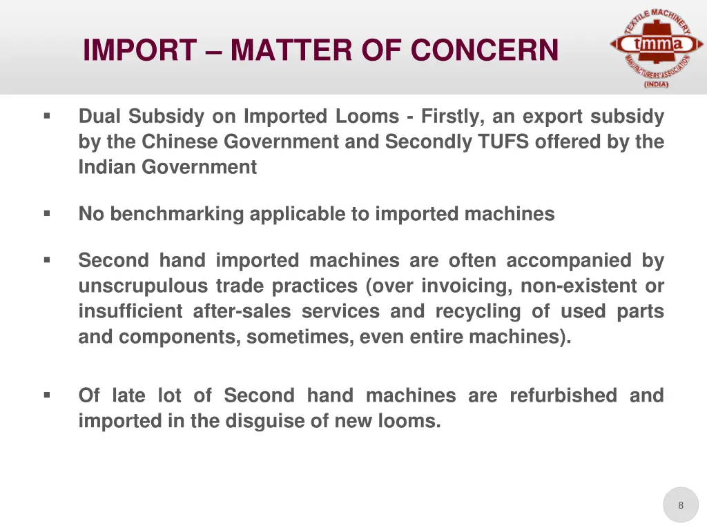 import matter of concern