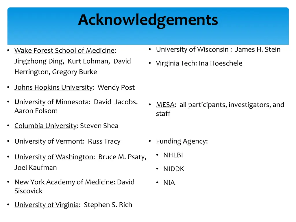 acknowledgements