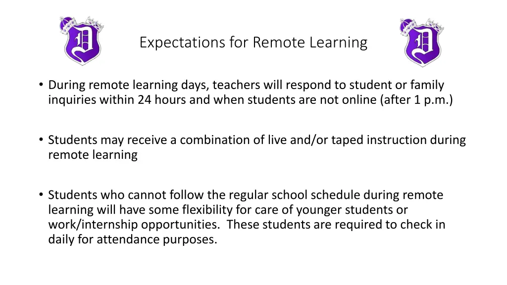 expectations for remote learning 1