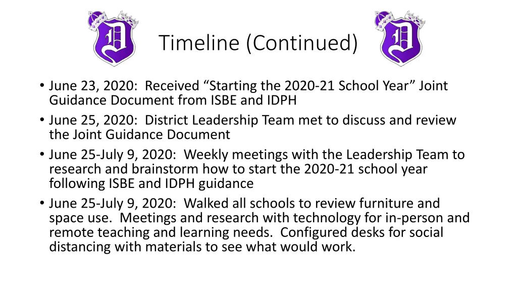 timeline continued