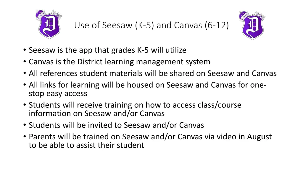 use of seesaw k 5 and canvas 6 12 1