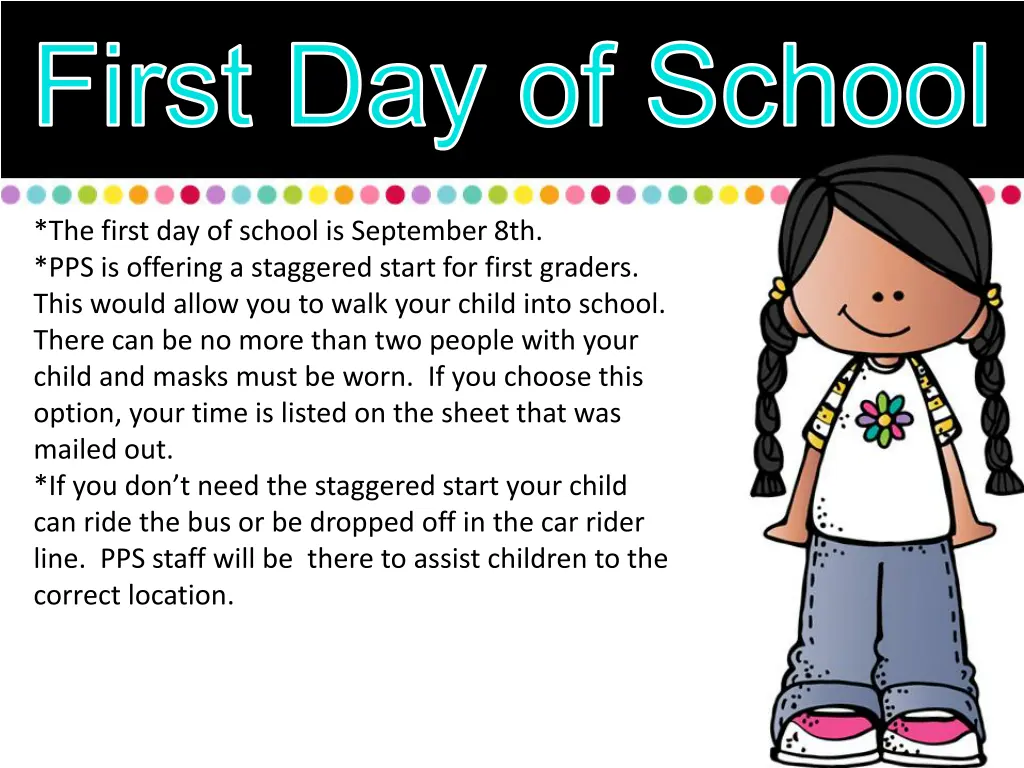 first day of school