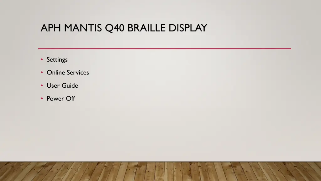 aph mantis q40 braille display 2