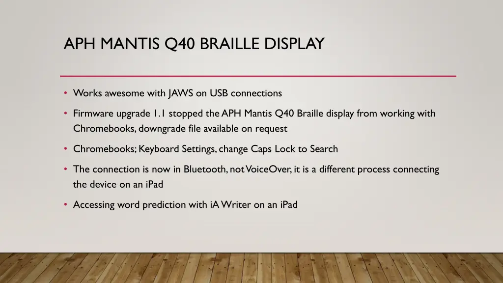 aph mantis q40 braille display 3