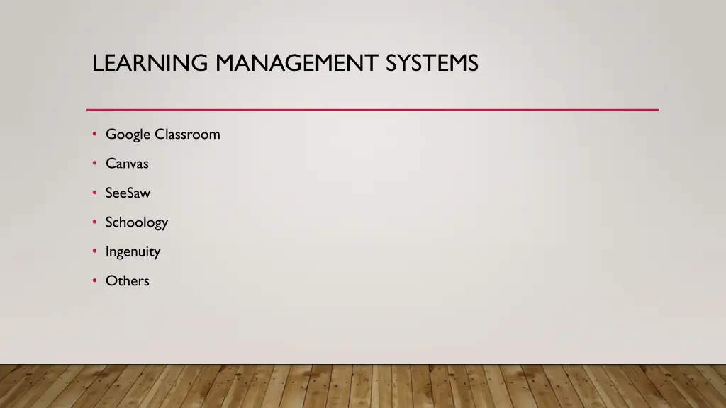 learning management systems