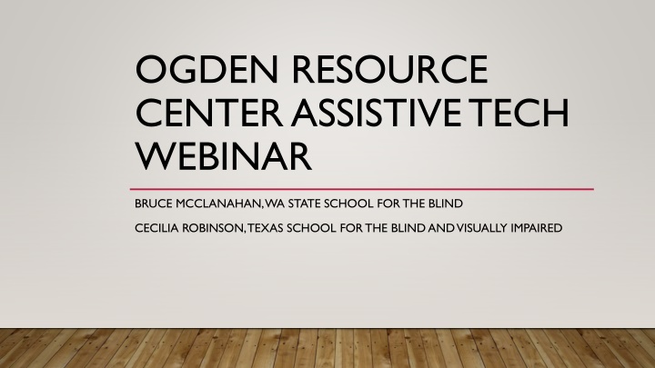 ogden resource center assistive tech webinar