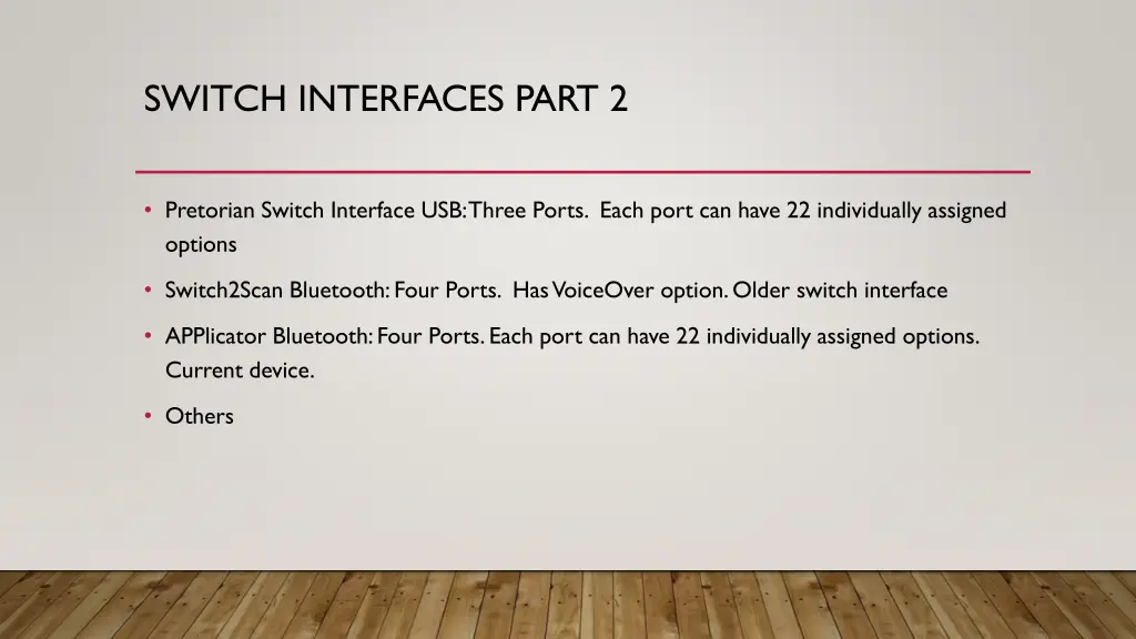 switch interfaces part 2