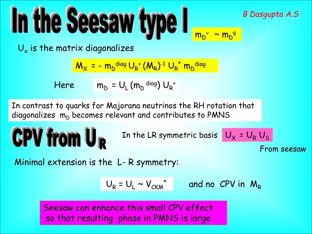 in the seesaw type i