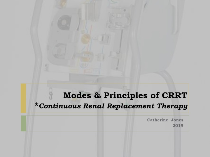 modes principles of crrt continuous renal