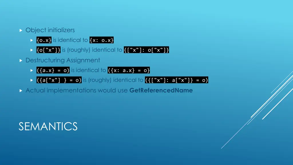 object initializers