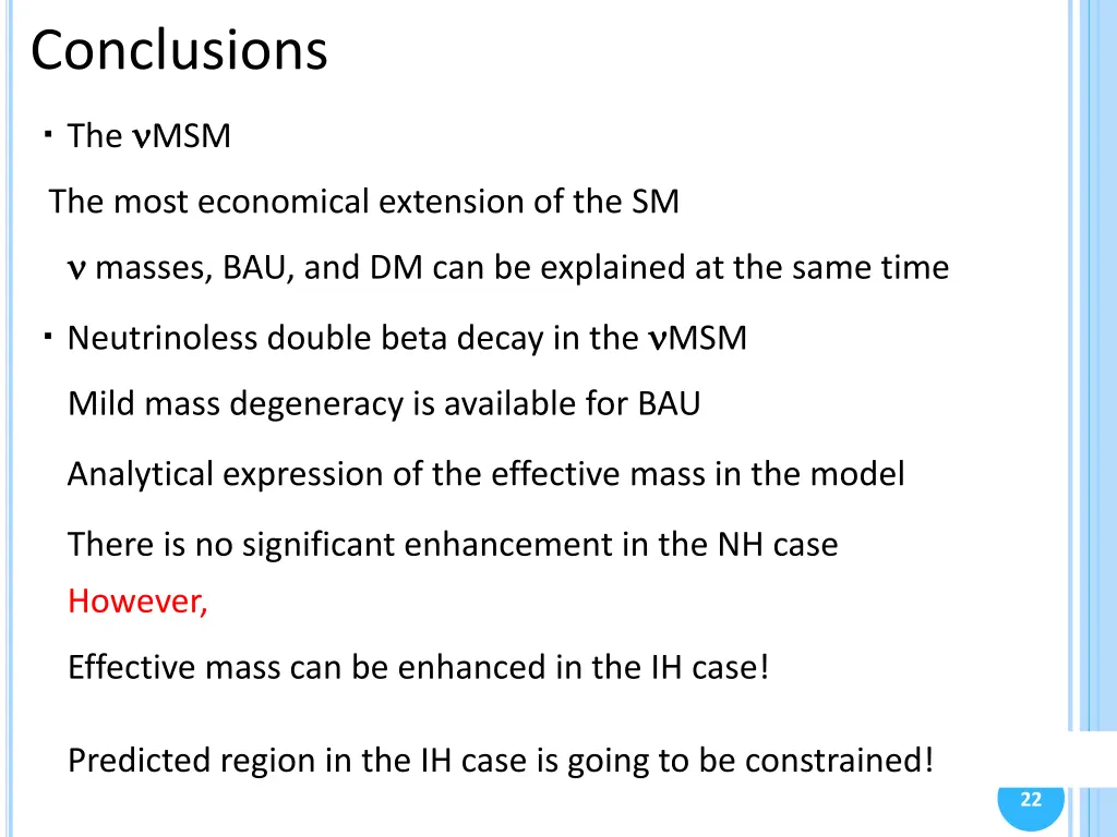 conclusions