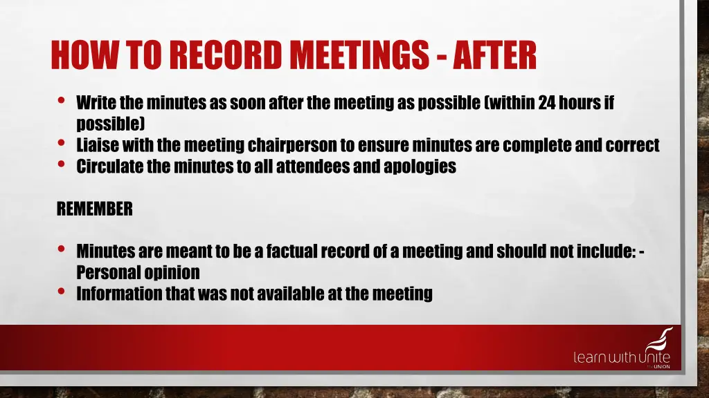how to record meetings after