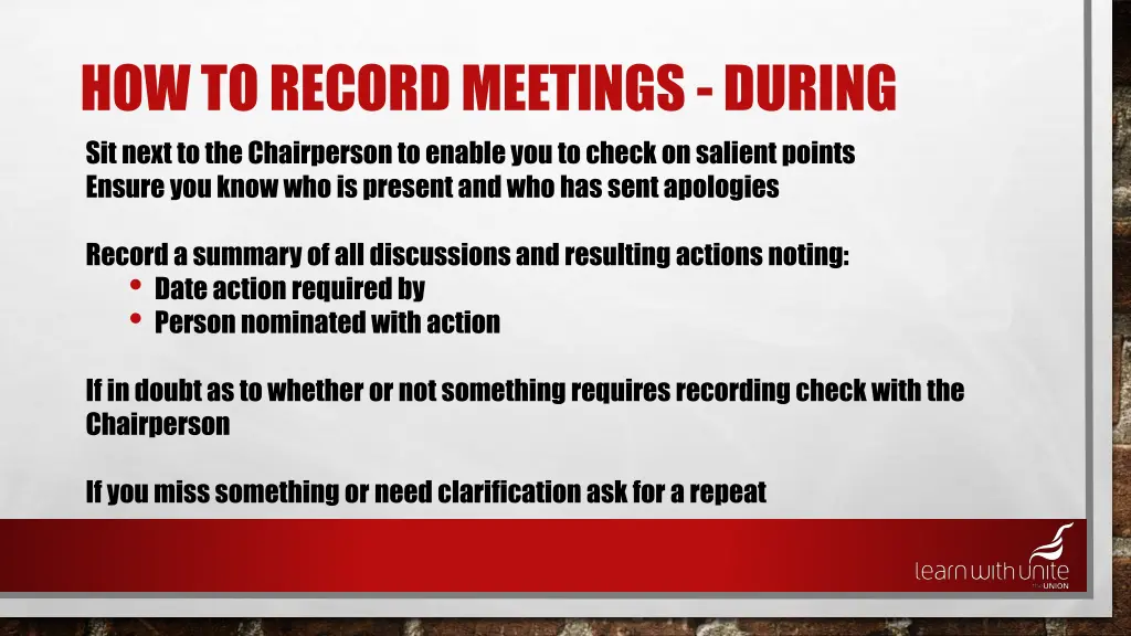 how to record meetings during