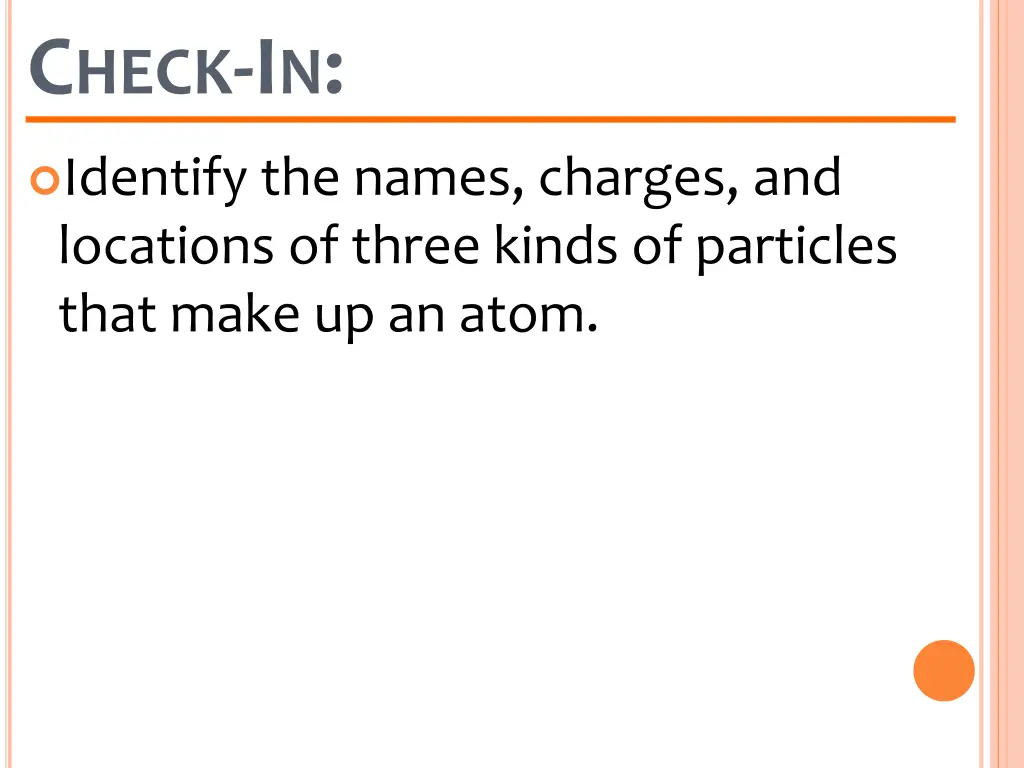 c heck i n