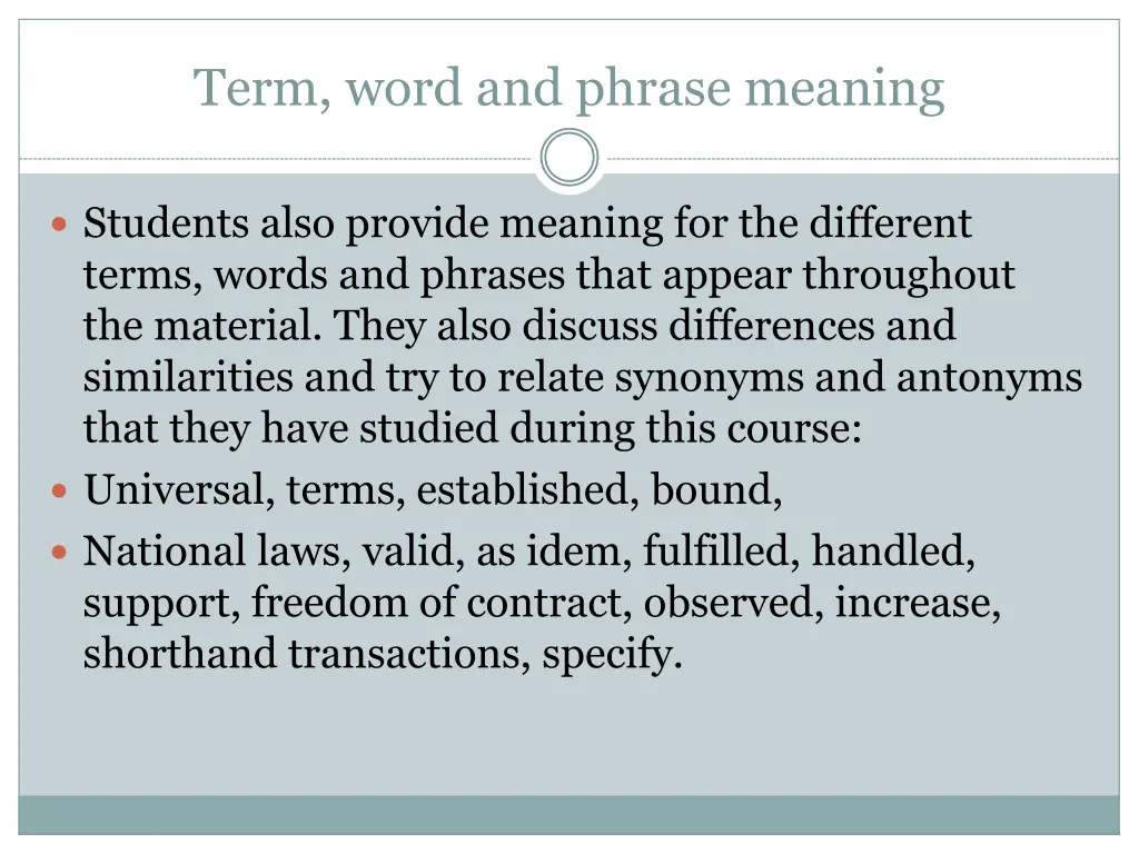 term word and phrase meaning