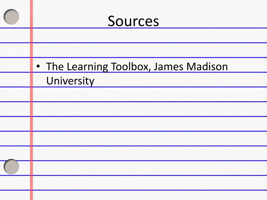 sources