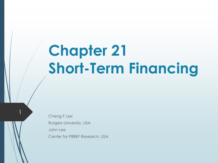 chapter 21 short term financing