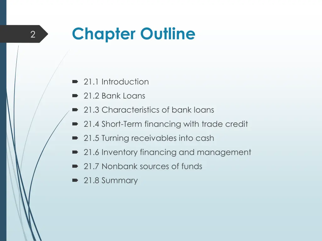 chapter outline