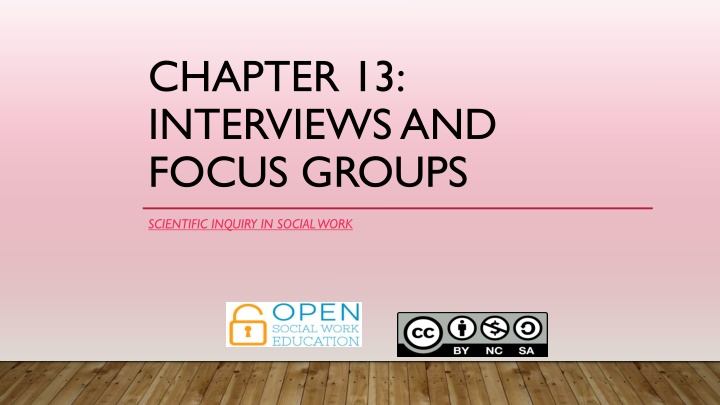 chapter 13 interviews and focus groups