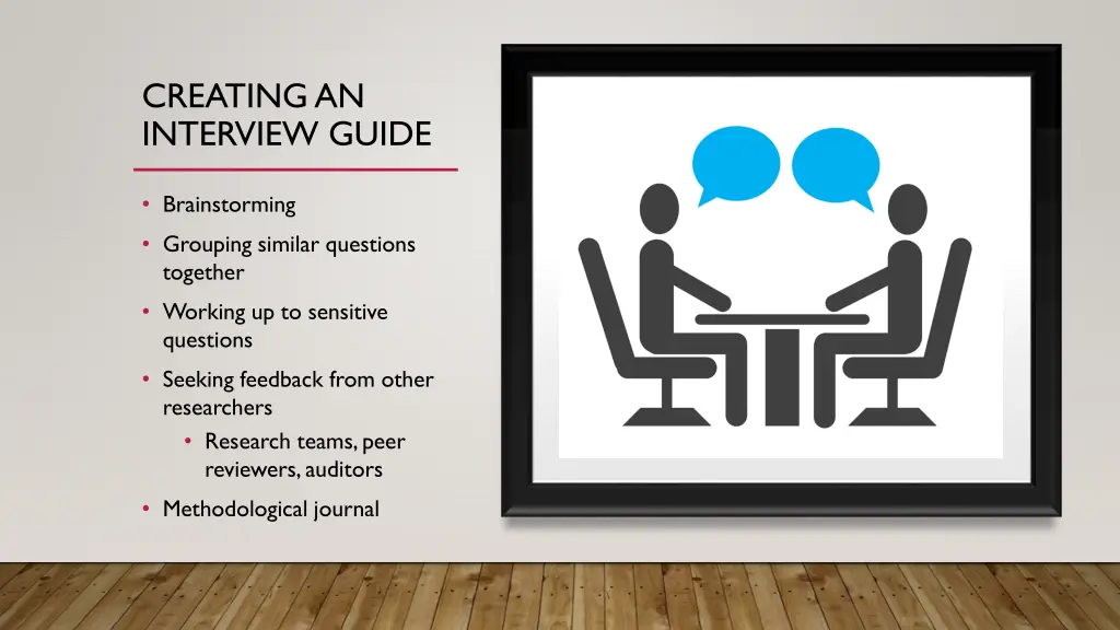 creating an interview guide