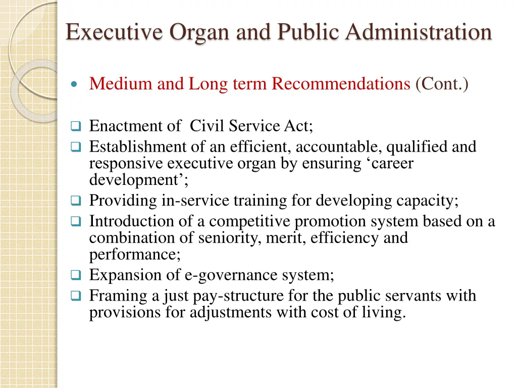 executive organ and public administration 1