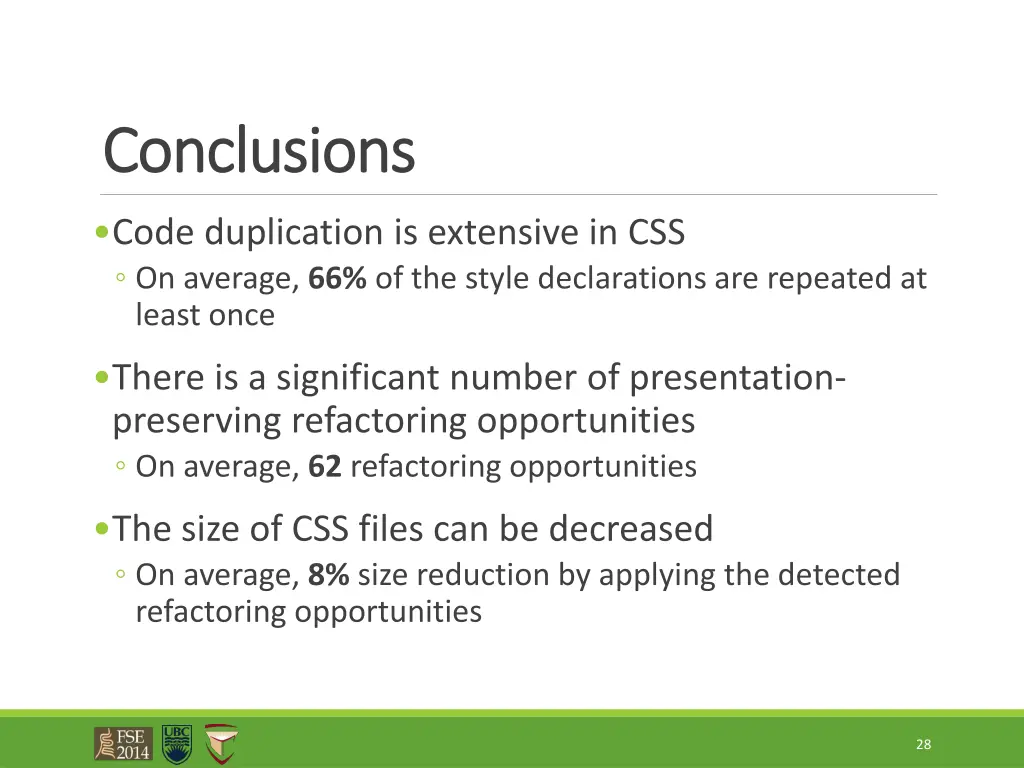 conclusions conclusions