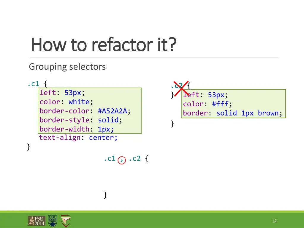how to refactor it how to refactor it