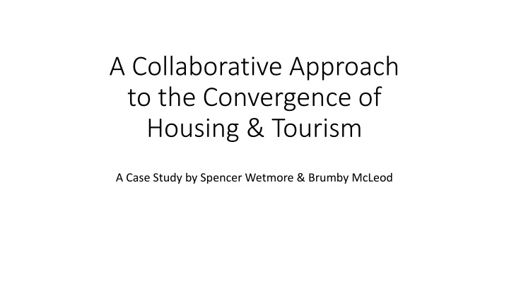 a collaborative approach to the convergence