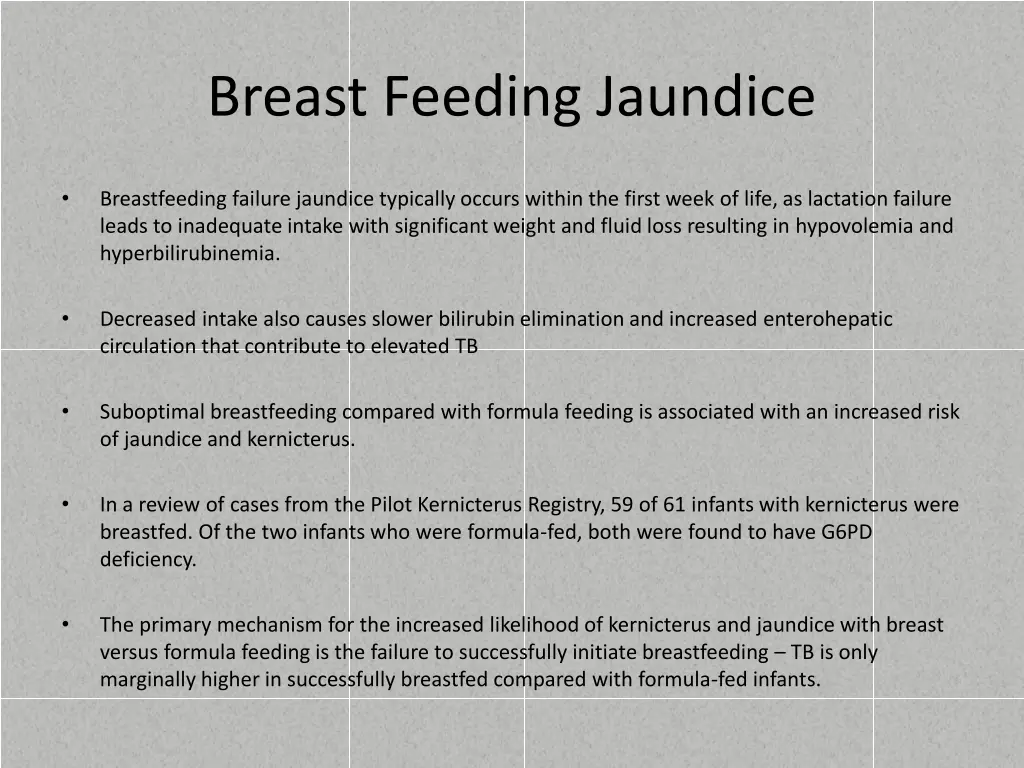 breast feeding jaundice