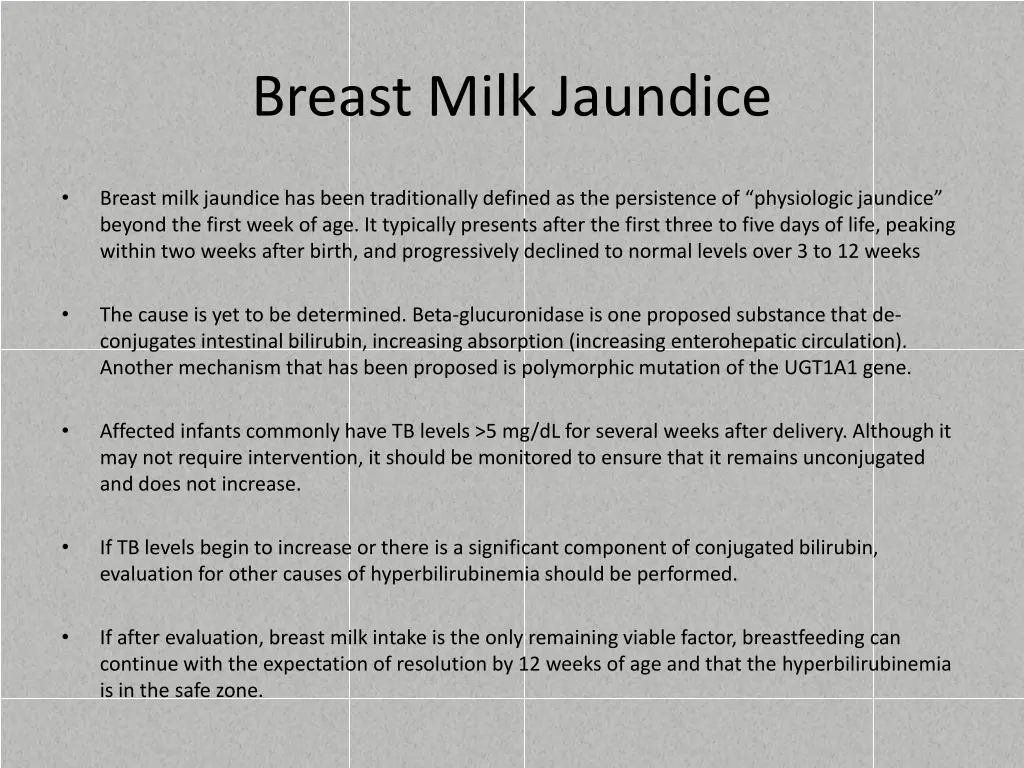 breast milk jaundice