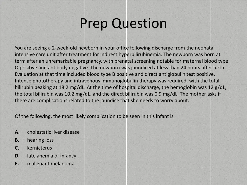 prep question 9
