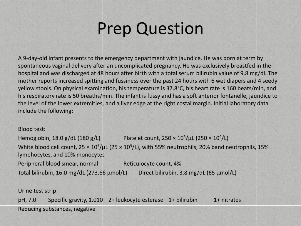prep question