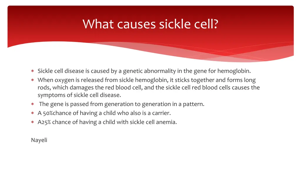 what causes sickle cell