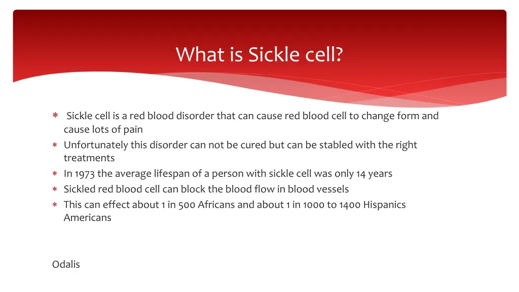 what is sickle cell