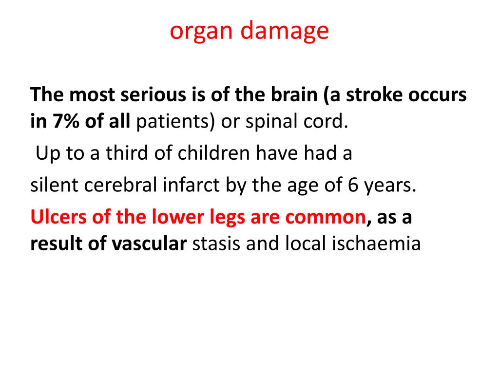 organ damage