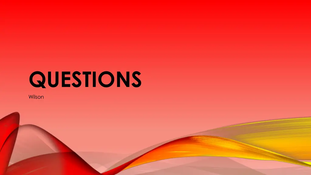 questions wilson