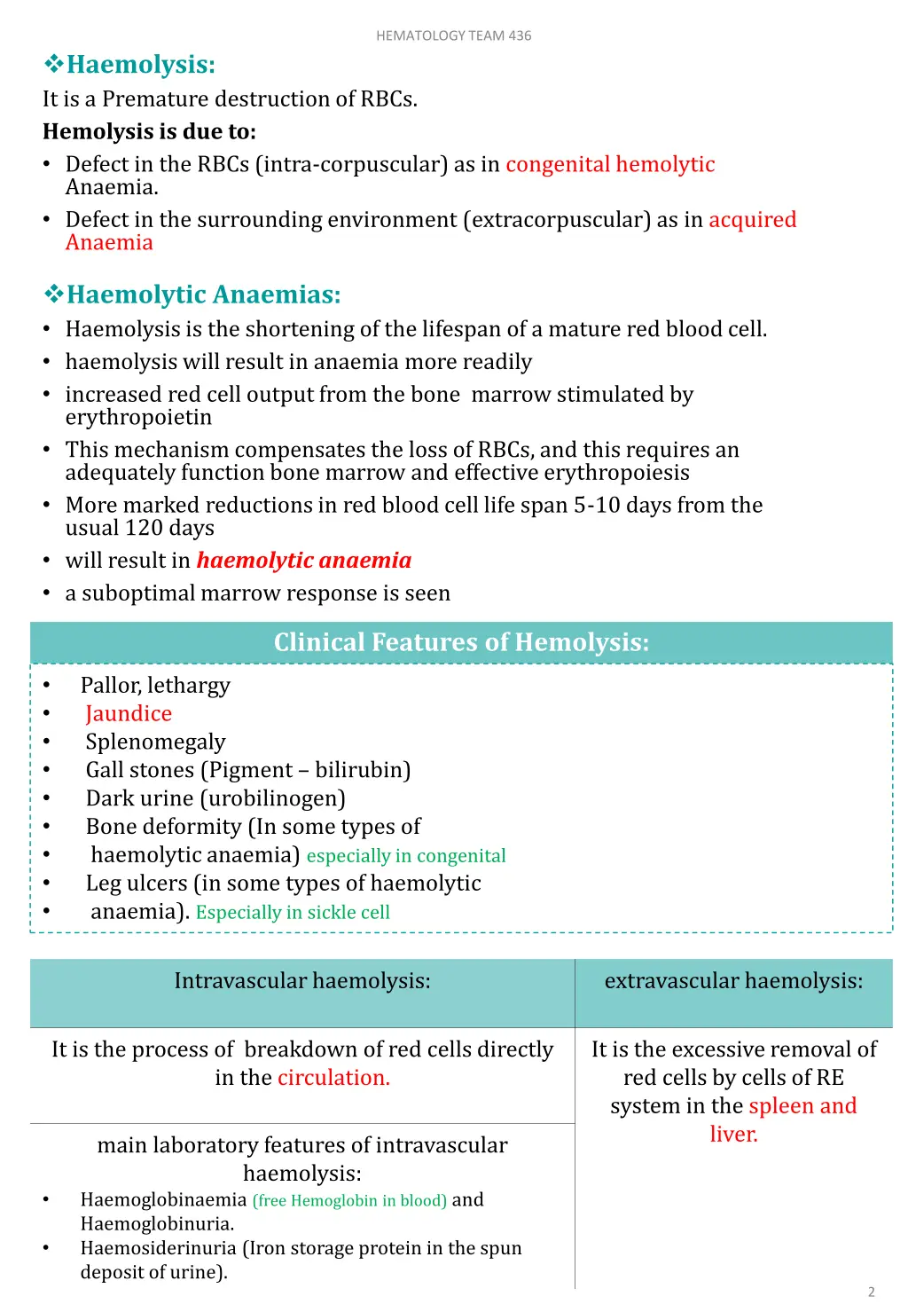 hematology team 436
