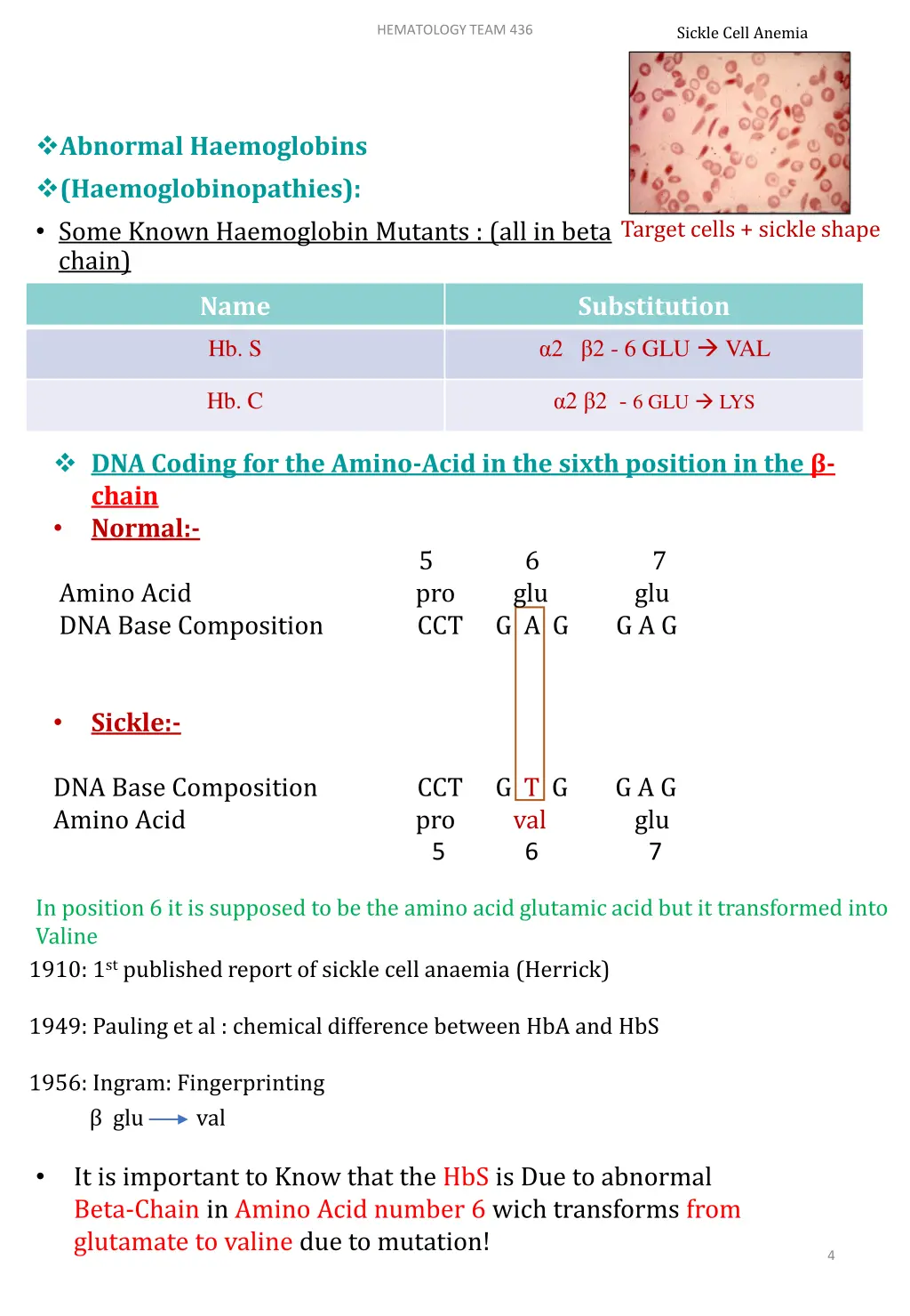 sickle cell anemia